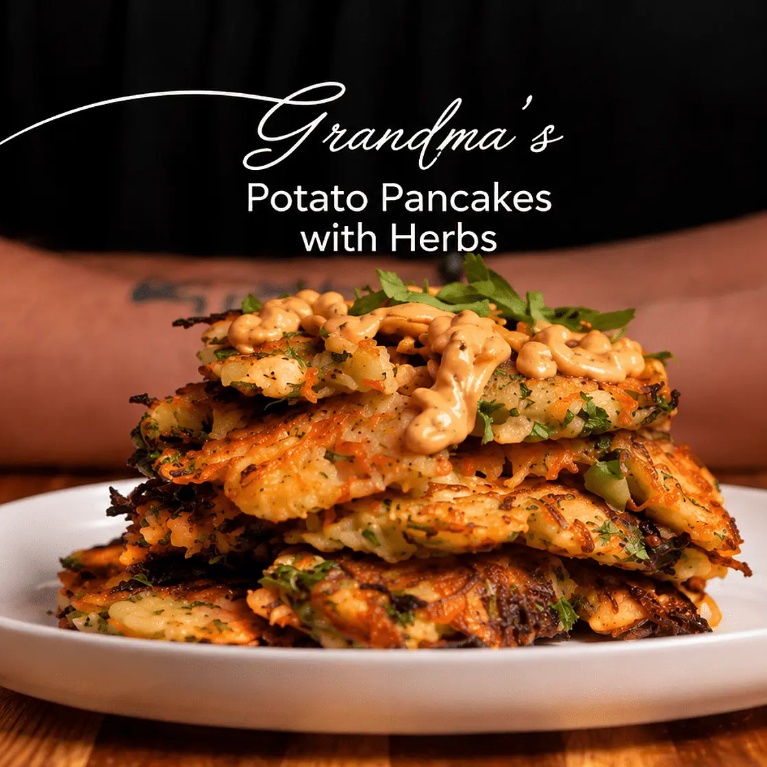 Grandmas Potato Pancakes with Herbs