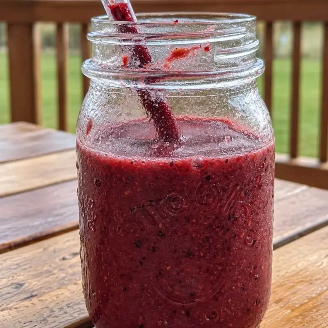 Triple Berry Chia Detox Smoothie