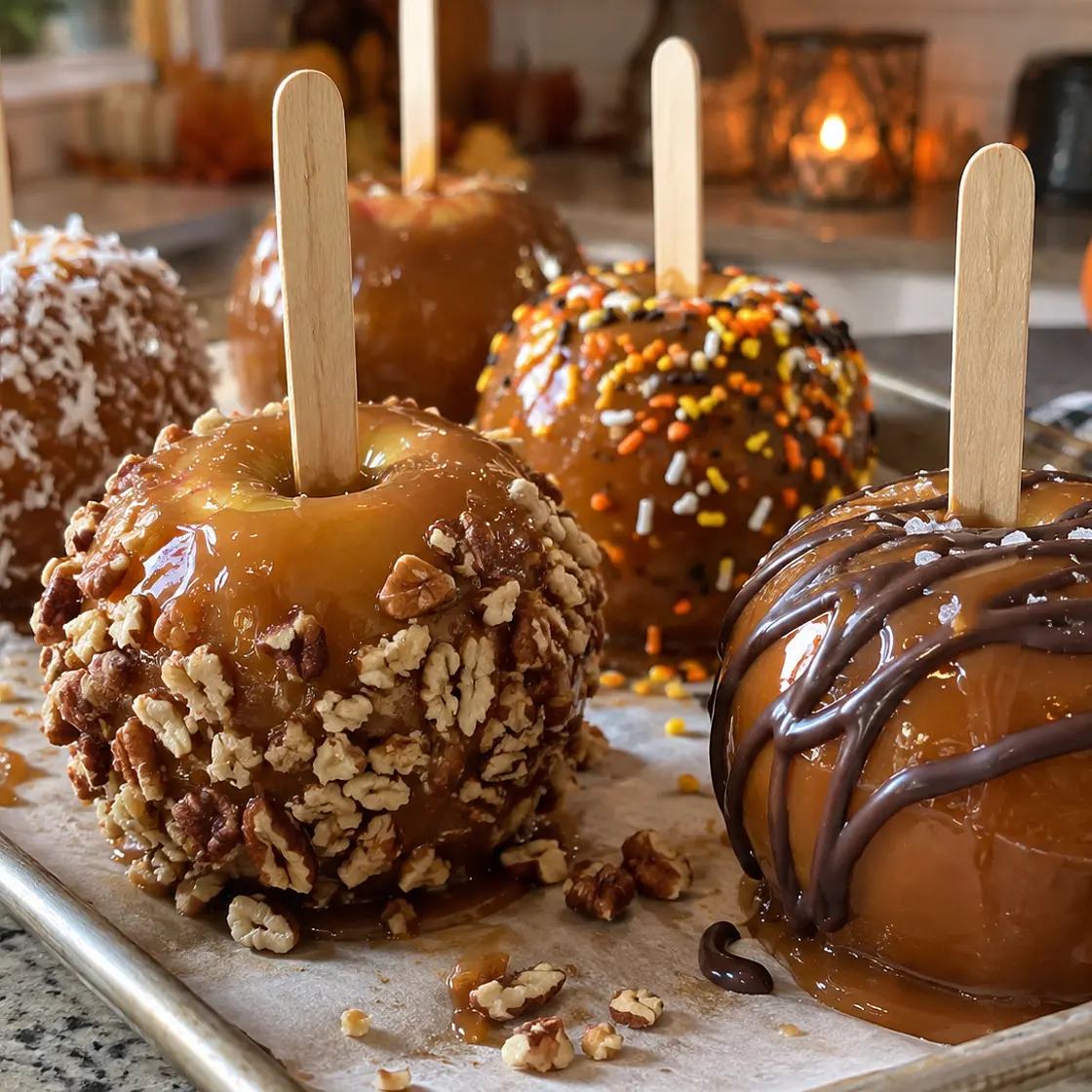 Vegan Caramel Dipped Apples