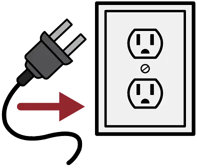 Plug in and turn on ice cream maker