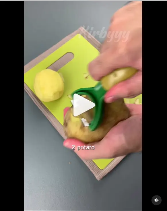 Wash and Peel potatos