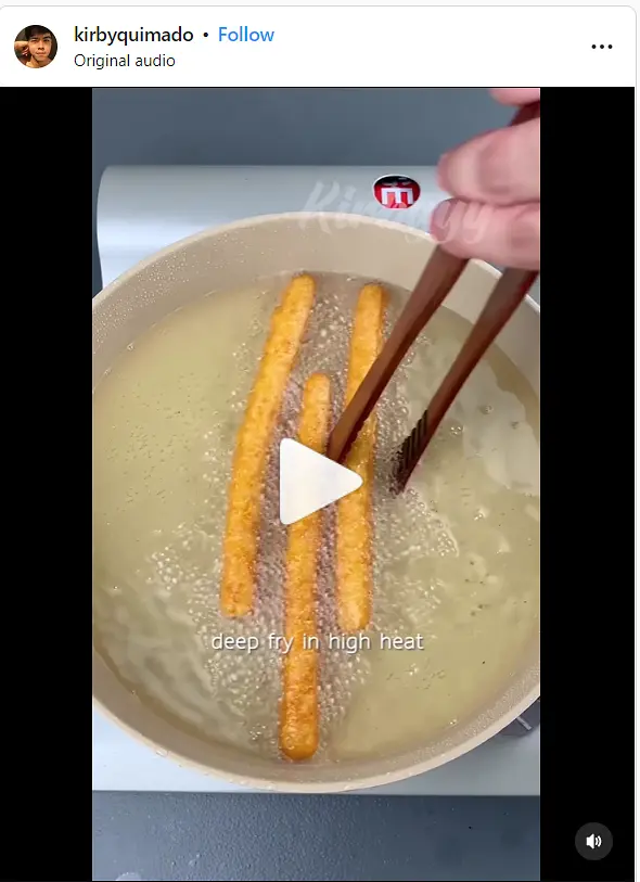 Add vegetable oil to a pot on high heat. Deep fry the slices until golden brown. Remove and serve.