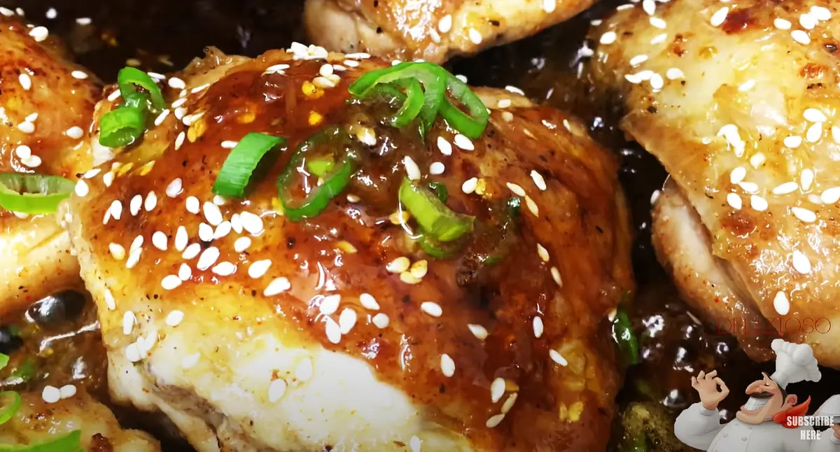 Finish by topping with sesame seeds and spring onions