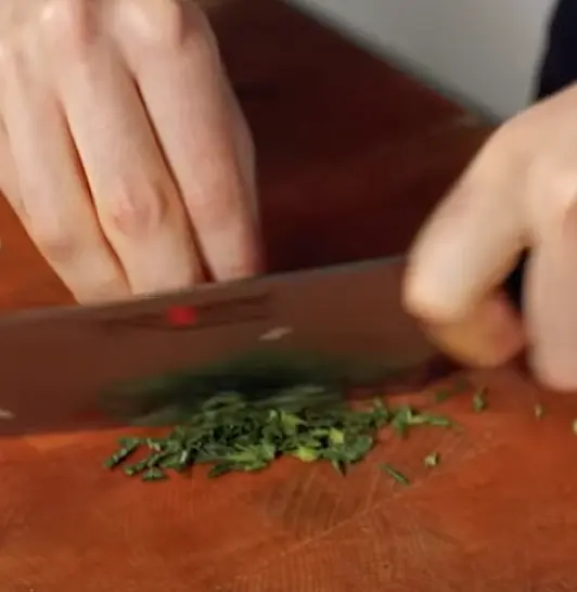 Finely chop fresh mint leaves and add to yogurt https://youtu.be/JoF2GvY36lI?t=108