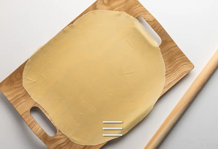 Положить круги теста на кухонные салфетки и дать подсохнуть, минут 30-40.