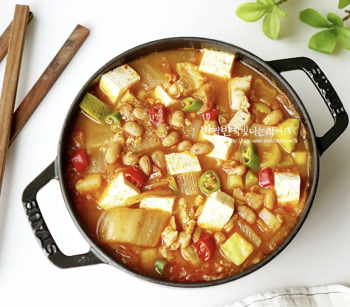 구수하고 푸짐하게 완성입니다.