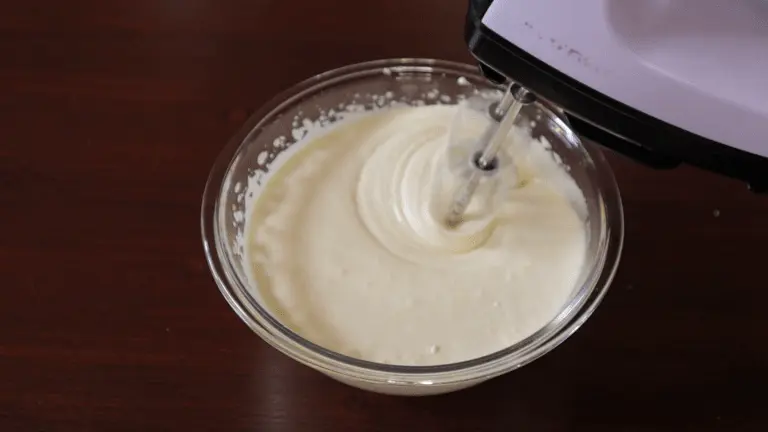 Add the sugar and beat until well combined (roughly 45 seconds). The mixture will become slightly paler in color.