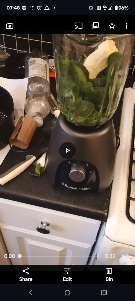 Put all what ingredients in a blender in the same order. Blend using lowest speed and pulse for a minute until smooth