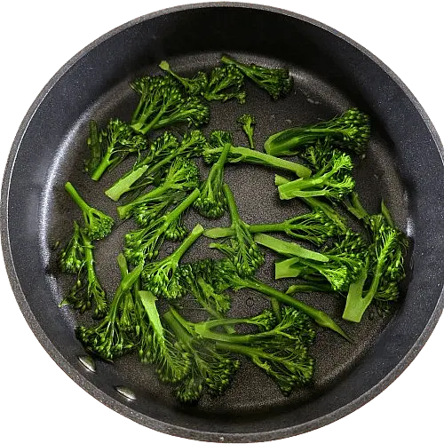 In the same pan, add the broccoli with a splash of water. Cover and steam for 2–3 minutes until crisp-tender and bright green.