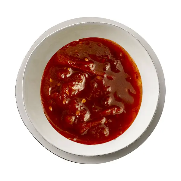 Make the Tomato-Balsamic Glaze - place the tomatoes and balsamic vinegar in a pot and cook at medium heat until caramelized - about 20-30 minutes