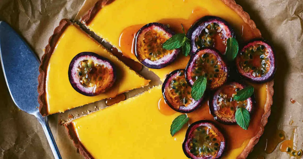 Mango & Passionfruit Curd Tart Recipe | Samsung Food App