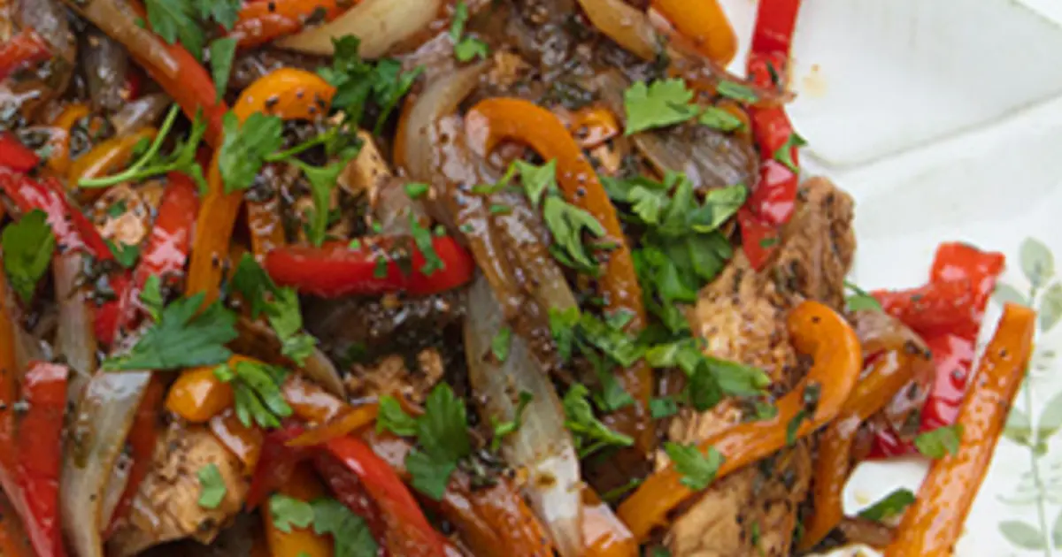 Chicken & Peppers Recipe | Samsung Food App