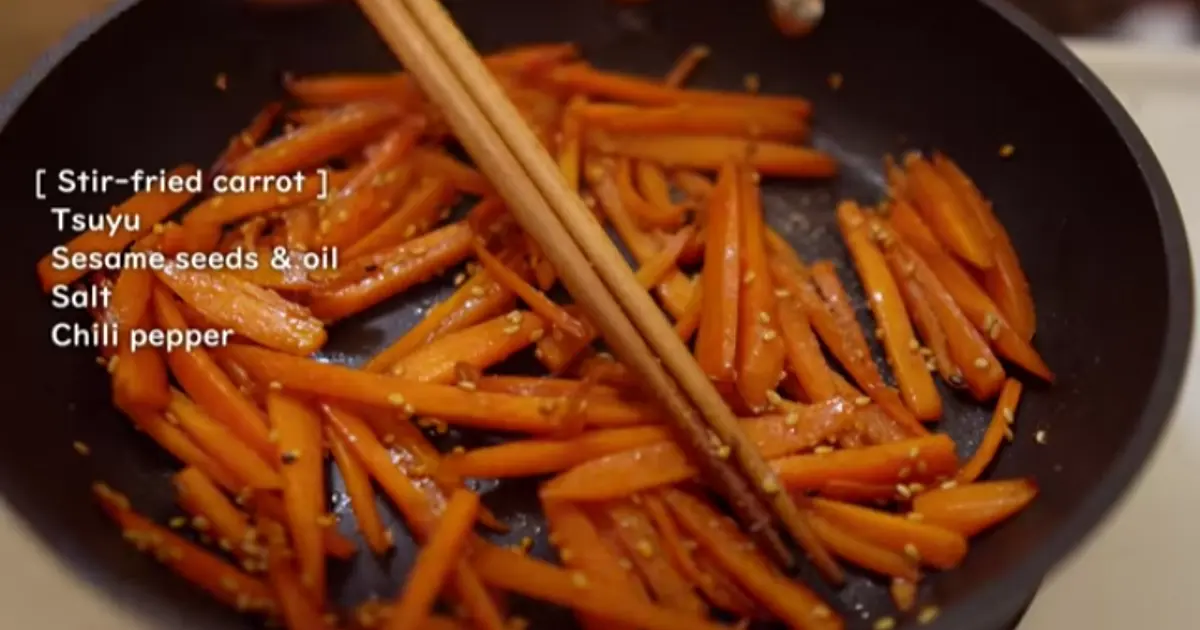 Japanese Seasoned Carrots Recipe | Samsung Food App