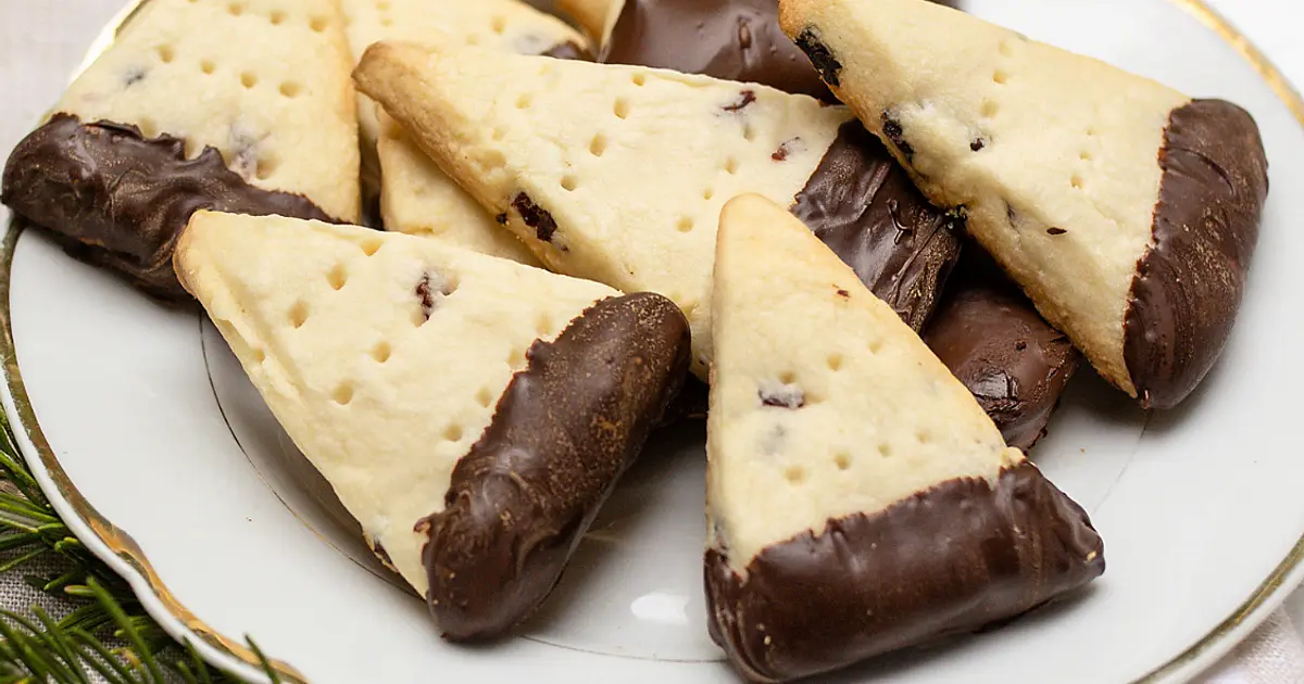 Dried Cherry & Dark Chocolate Shortbread Cookies Recipe | Samsung Food App