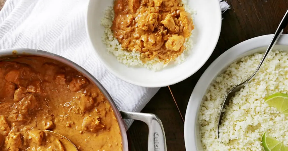 Butter Chicken and Cauliflower Rice Recipe | Samsung Food App