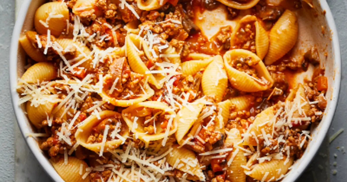 Turkey and Porcini Pasta Recipe | Samsung Food App