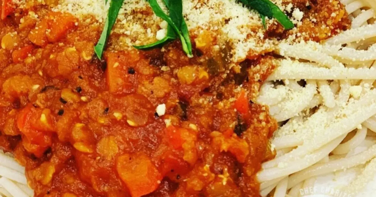 Quick Red Lentil Bolognese Recipe | Samsung Food App