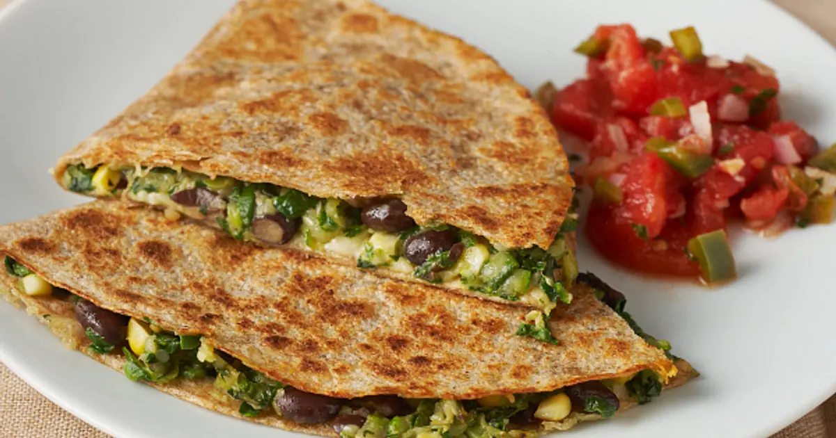 Black Bean and Vegetable Quesadillas Recipe | Samsung Food App