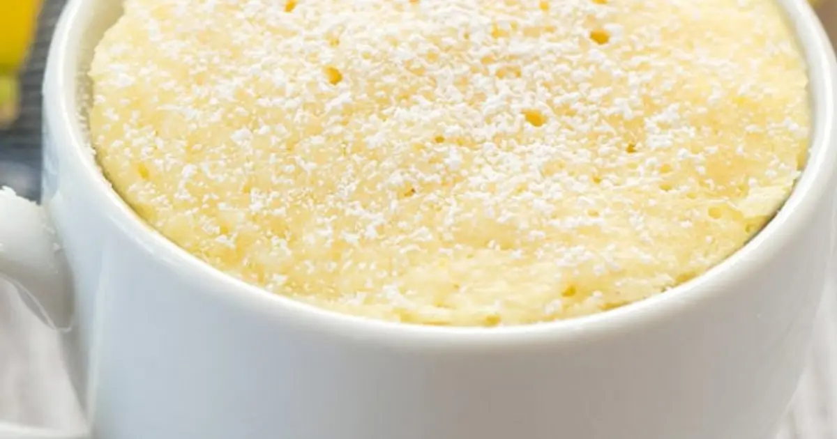 Vegan lemon mug cake Recipe | Samsung Food App