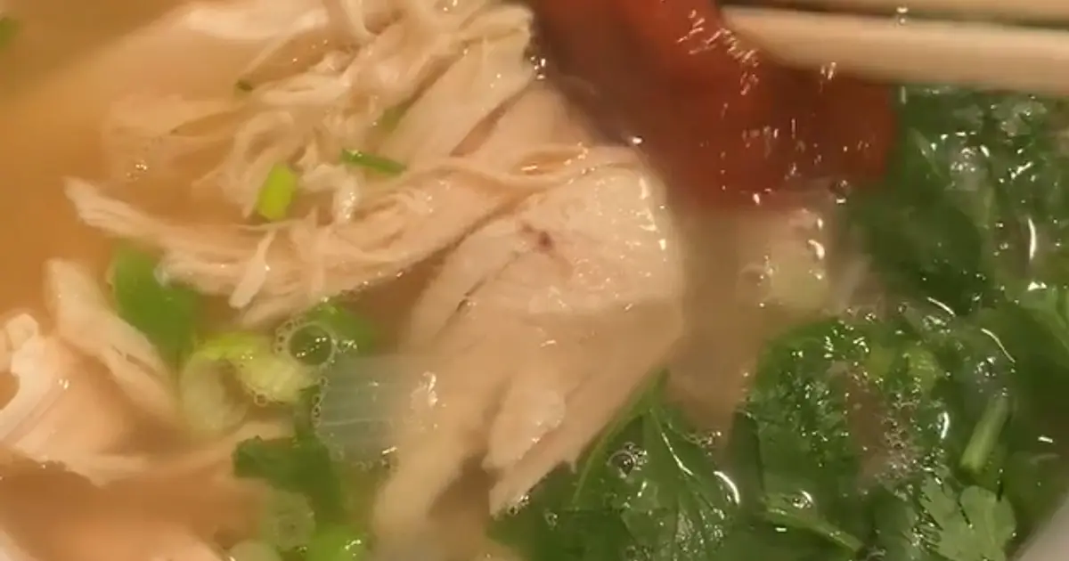 Chicken Pho with Leftover Rotisserie Chicken Recipe | Samsung Food App