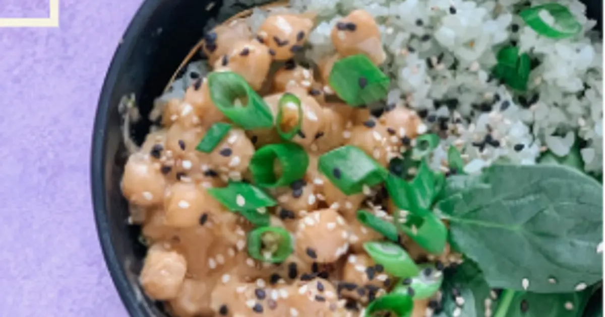 Chickpea Peanut Sauce Fuel Bowl. Recipe | Samsung Food App