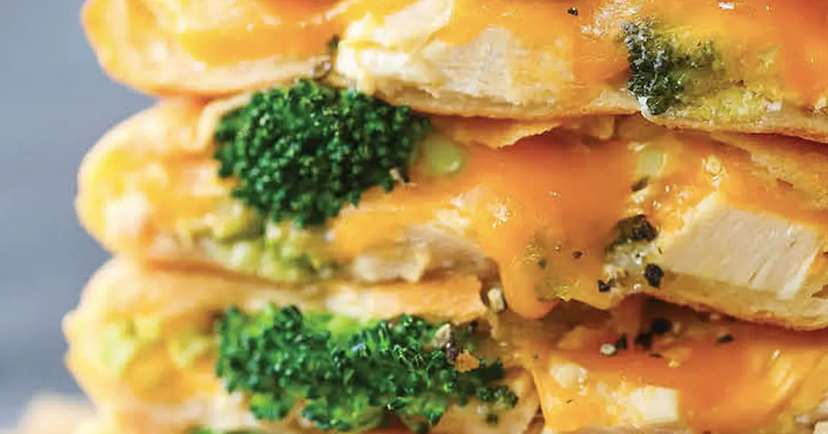Chicken, Broccoli, and Cheddar Pockets Recipe | Samsung Food App