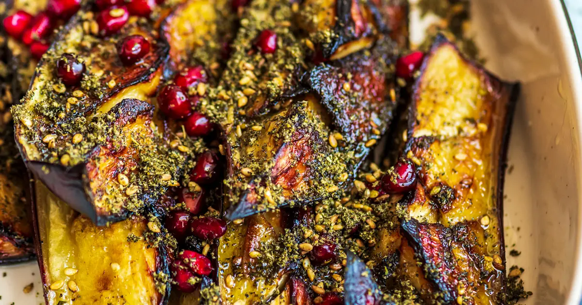 Sticky Oven Roasted Aubergine in Tamarind Sauce Recipe | Samsung Food App