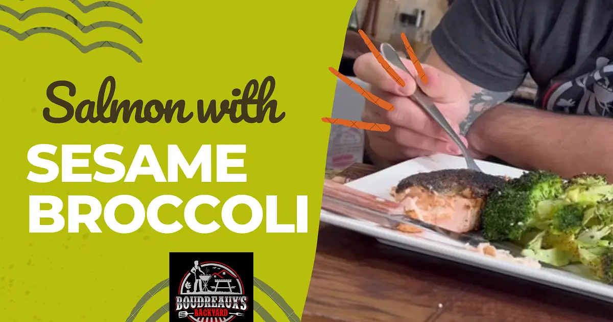 Roasted Salmon with Sesame Broccoli Recipe | Samsung Food App