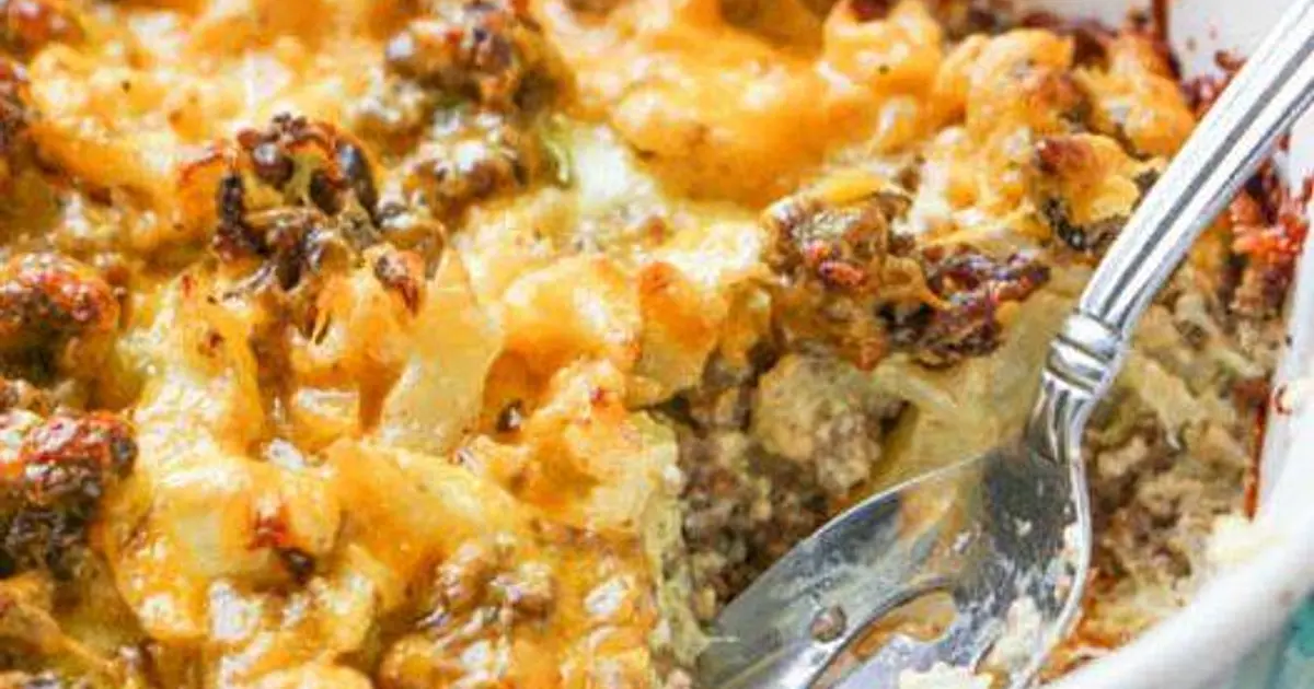 Keto Beef and Cauliflower Casserole Recipe | Samsung Food App