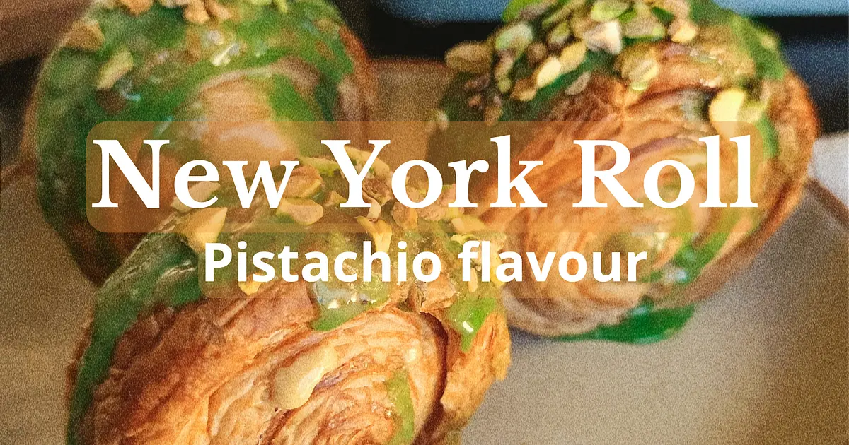 Glutten free New York roll - pistachio Recipe | Samsung Food App