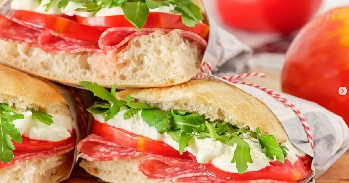 Philadelphia Salami Ciabatta Sandwich Recipe | Samsung Food App