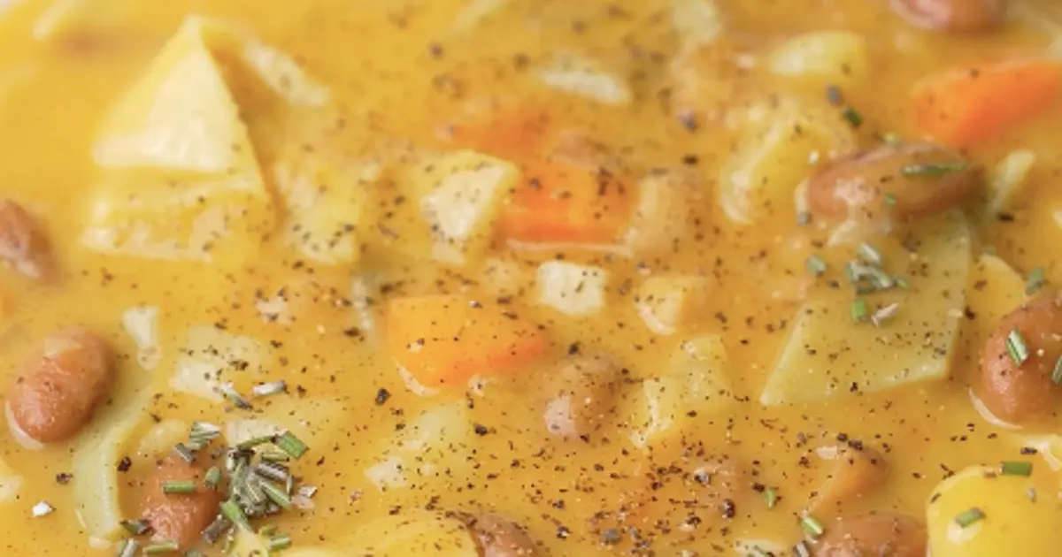 Pasta with beans and chickpeas soup Recipe | Samsung Food App