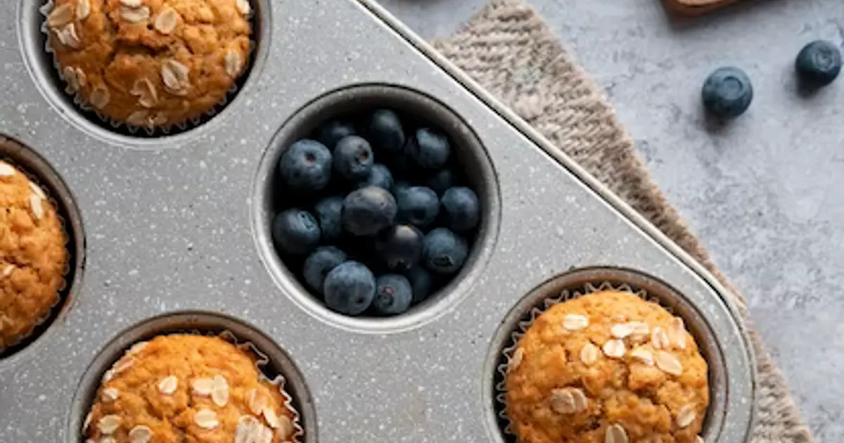 Blueberry Oatmeal Muffins Recipe | Samsung Food App