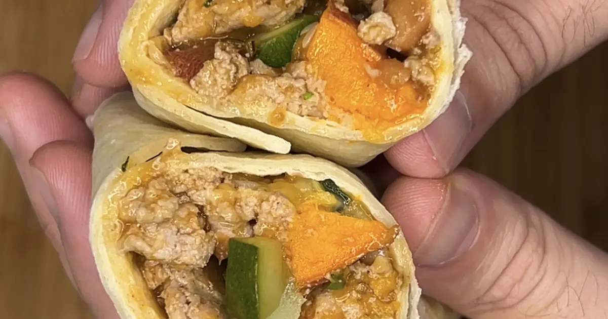 Turkey and Sweet Potato Burritos Recipe | Samsung Food App