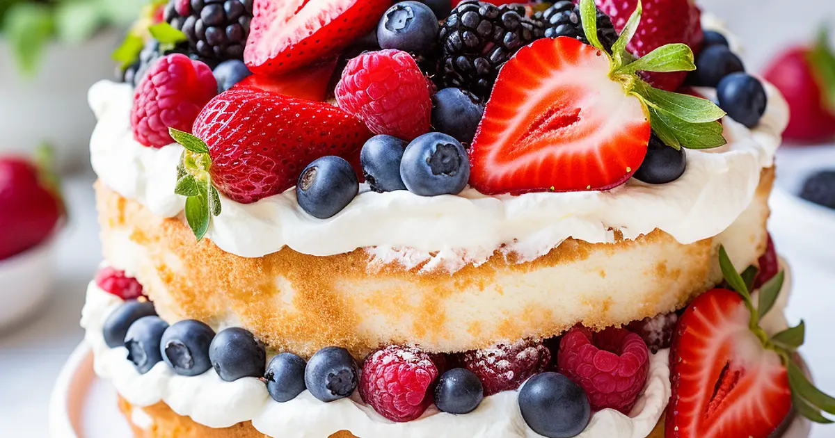 Heavenly Angel Food Cake Recipe | Samsung Food App