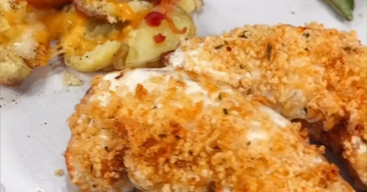 Parmesan Crusted Fit Chicken Recipe | Samsung Food App