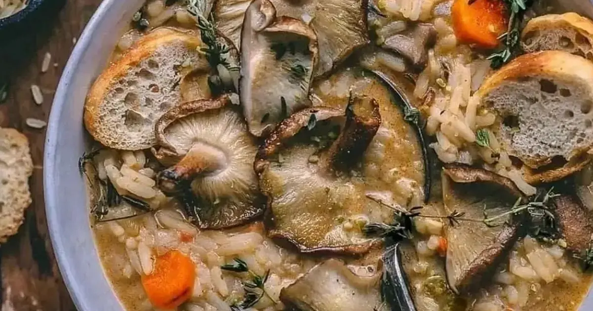 Mushroom Wild Rice Soup Recipe | Samsung Food App