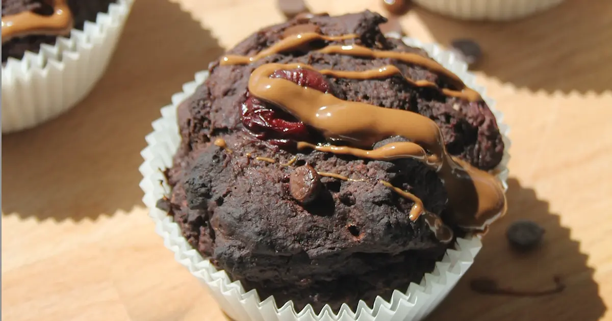 Easy high-protein vegan chocolate breakfast muffins Recipe | Samsung Food App