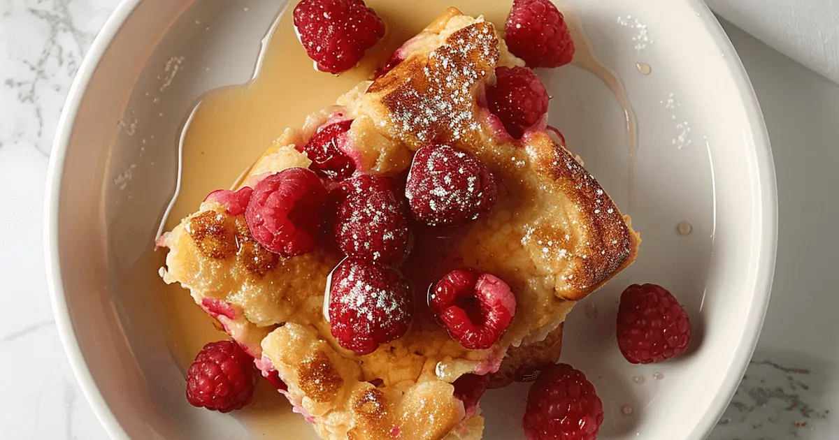 Baked Raspberry French Toast Casserole Recipe | Samsung Food App