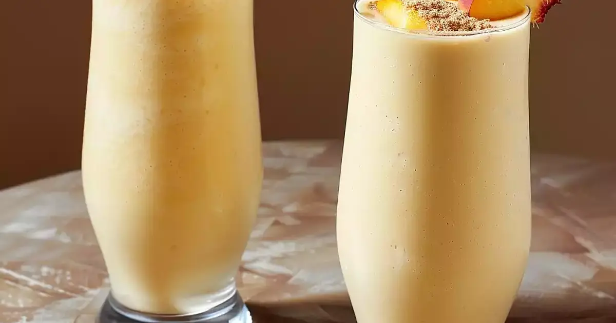 Peach Milkshake Recipe | Samsung Food App
