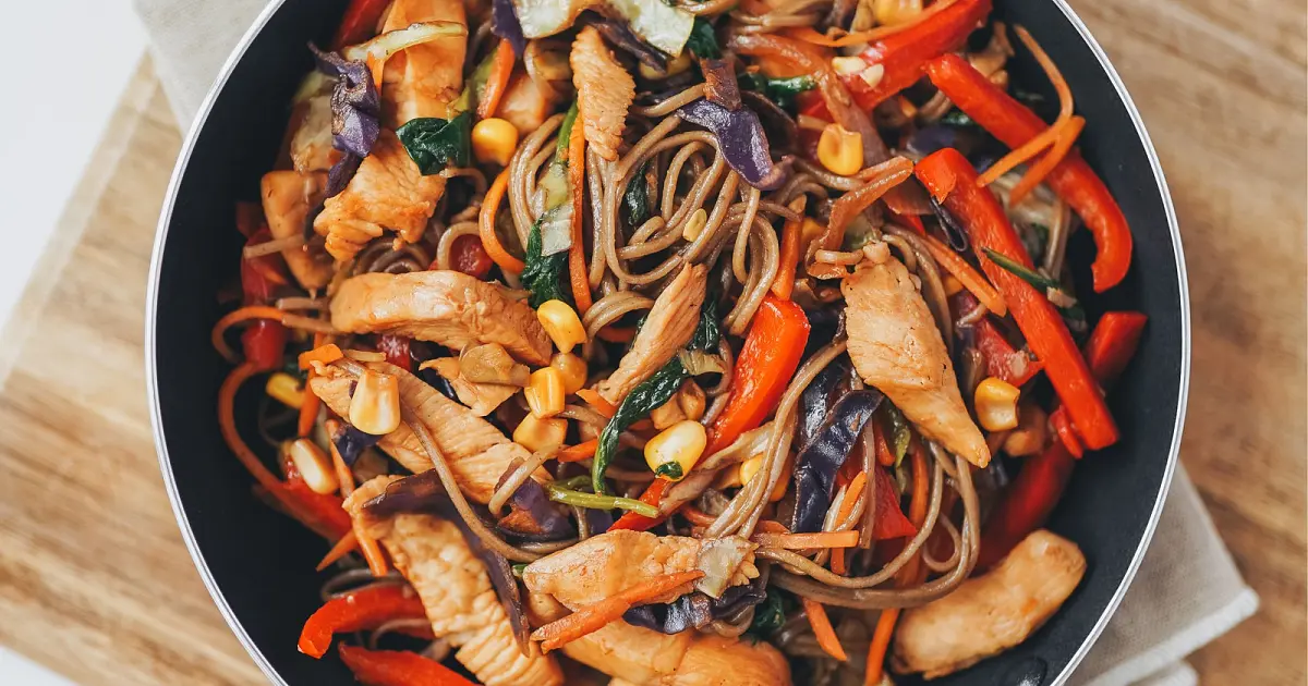 Easy Soba Stir-Fry with Chicken Recipe | Samsung Food App