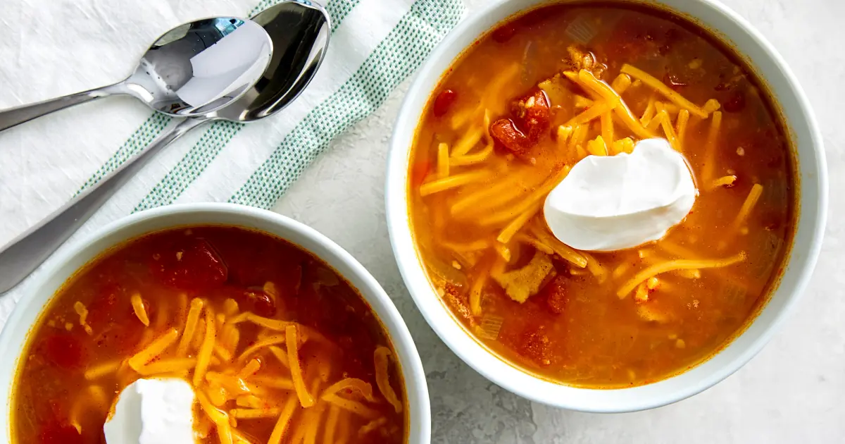 Slow-Cooker Chicken Tortilla Soup Recipe | Samsung Food App