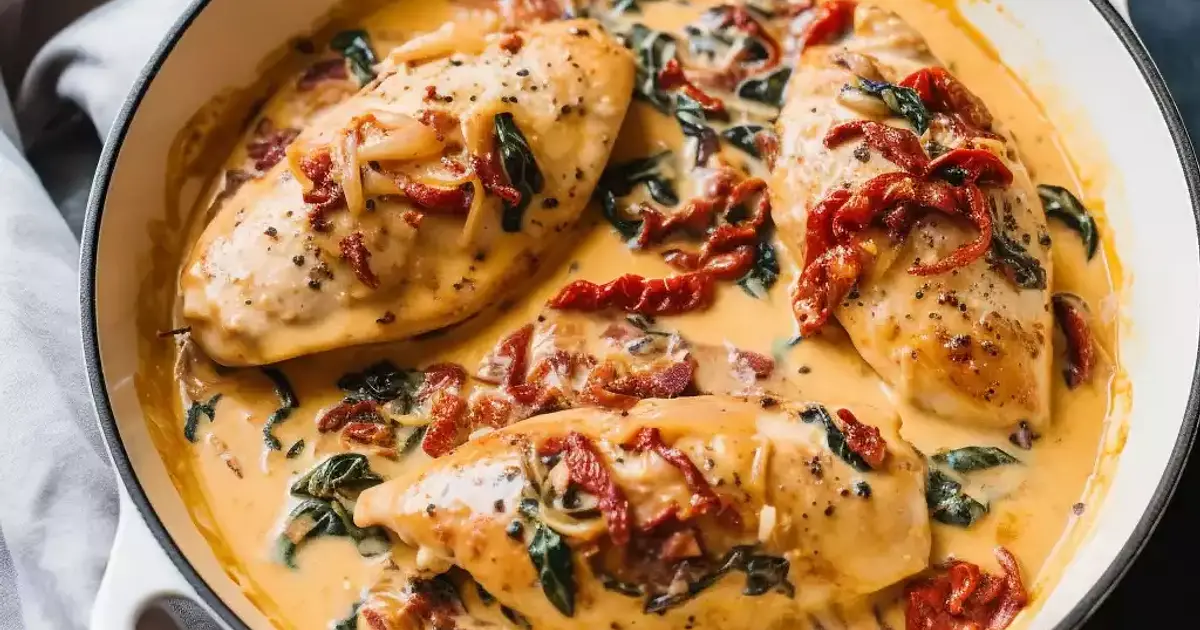 Creamy Tuscan Chicken Recipe | Samsung Food App