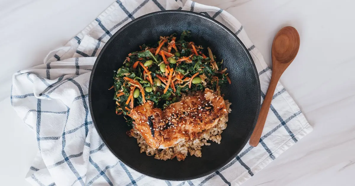 Miso Salmon Nourish Bowl Recipe | Samsung Food App