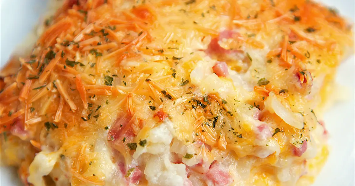 Ham and Cheese Hash Brown Casserole Recipe | Samsung Food App