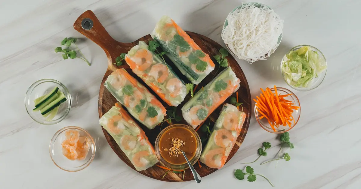 Easy Rice Paper Rolls Recipe | Samsung Food App