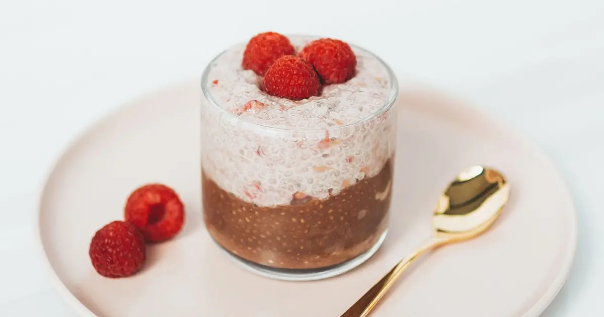 Raspberry Chocolate Chia Pudding Recipe | Samsung Food App