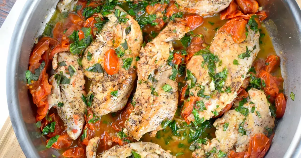 Tomato Basil Chicken Recipe | Samsung Food App
