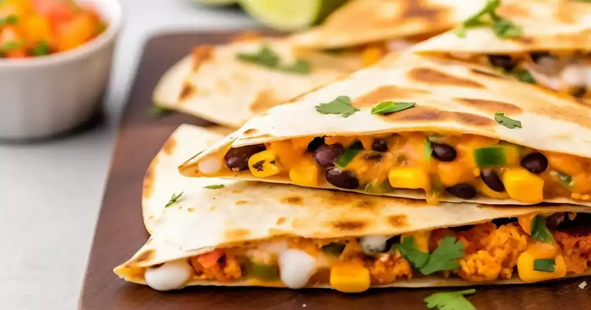 Sweet Potato Black Bean Quesadilla Recipe | Samsung Food App