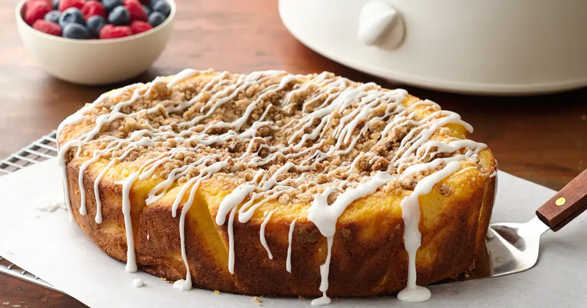 Slow-Cooker Classic Coffee Cake Recipe | Samsung Food App